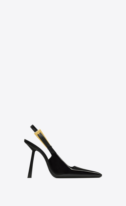 LEE SLINGBACK PUMPS IN PATENT LEATHER